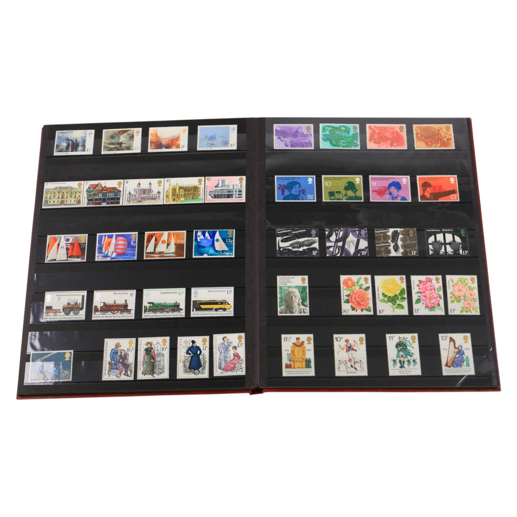 Mostly Great British stamps, including a small quantity of mint decimal, etc, in one box