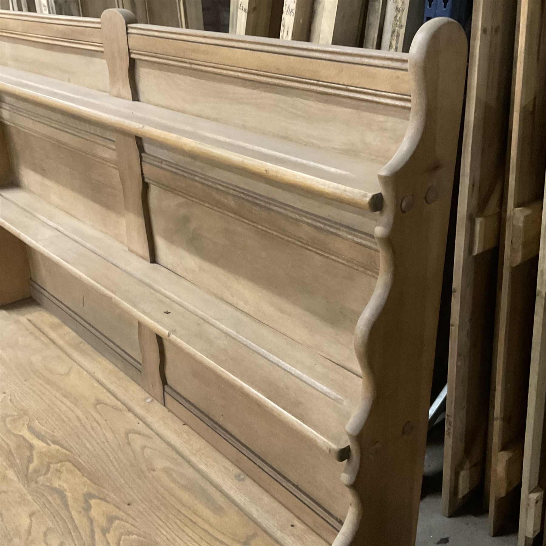 Ercol - light elm and beech dresser, two heights plate rack over double cupboard, two panelled doors enclosing shelves and drawers - THIS LOT IS TO BE COLLECTED BY APPOINTMENT FROM THE OLD BUFFER DEPOT, MELBOURNE PLACE, SOWERBY, THIRSK, YO7 1QY