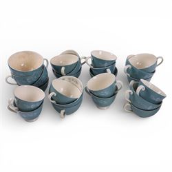 Royal Doulton Cascade pattern tea and dinner service, together with glass light fitting etc, in four boxes  