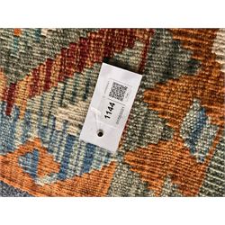 Choli Kilim beige ground runner, repeating border
