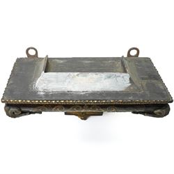 19th century Louis XV style Boulle clock bracket, with tortoiseshell, cut brass and gilt metal mounts, all-over classical decoration, including acanthus leaves, swags and scrolling motifs, W32cm H22cm 
Provenance: property of a Nobleman