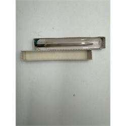 Coral bead necklace and two pairs of carved coral earrings, together with a 9ct gold ladies wristwatch with 9ct gold strap, silver bracelet and a silver pencil