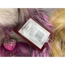 Charlie Bears - limited edition Plumo Collection 'Anke' CB191959A, limited to 3000; 'Cheese Whizz' CB202040C; and 'Cotton Candy' CB202040A; all with labels (3)