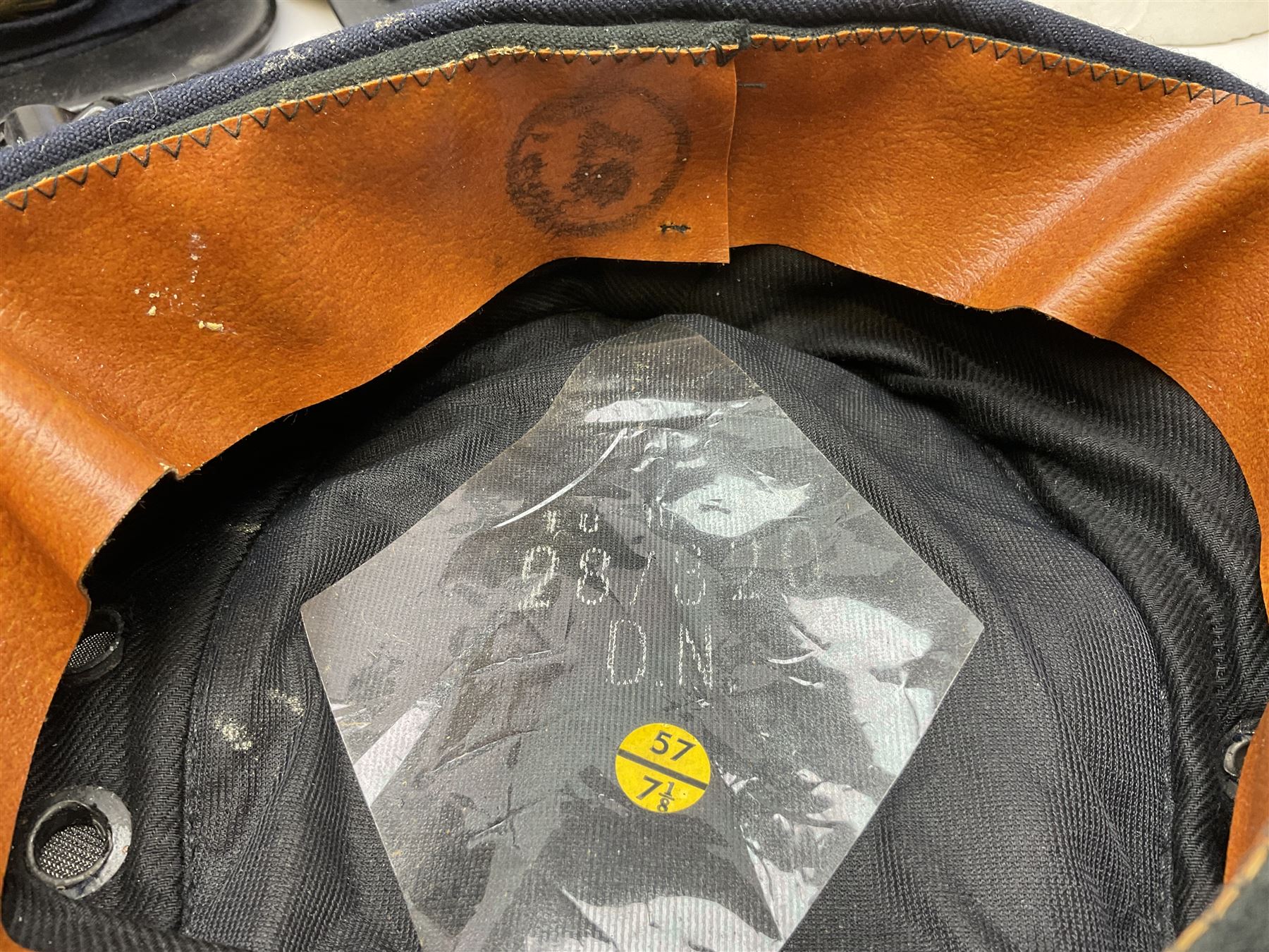 Black painted three colour railway lamp with revolving filters, H29cm; BR Acme Thunderer whistle; three railway peaked caps, two with BR Intercity 125 badge; small album of photographs of railway interest etc