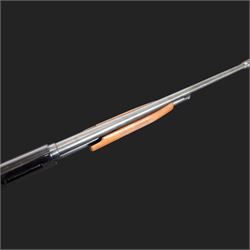 Mossberg New Haven 12 bore pump action shotgun, adjustable choke serial no H448714 
SHOTGUN CERTIFICATE REQUIRED