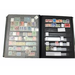 World stamps including Germany and Czechoslovakia, small number of Great British stamps etc, housed in three albums / stockbooks and on cards
