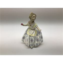 Lladro figures, Lolita model 5372, Carmencita model 5373, Valencianita model 5374 and Teresita model 5375