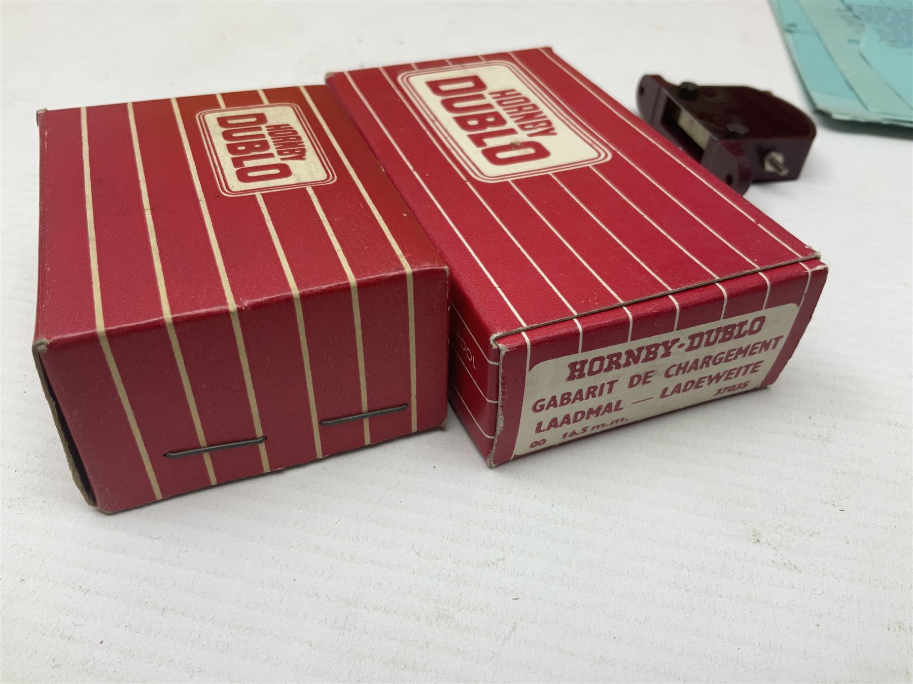 Hornby Dublo - 2-rail, 2400 TPO Mail Van Set; Engine Shed Kit - 2-Road (with additional empty box); four electrically operated switch points; uncoupling rails; buffer stops; three signals; loading gauge etc; all boxed