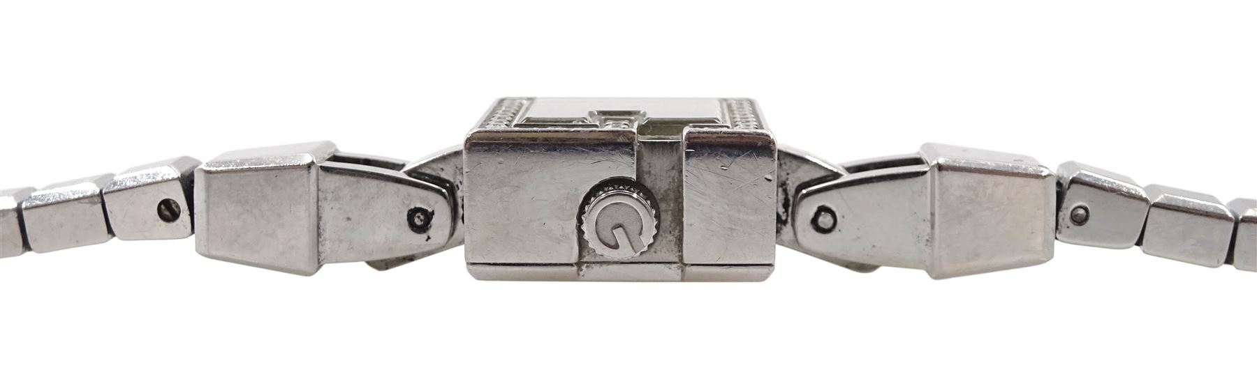 Gucci 102 G-Mini stainless steel and diamond ladies quartz