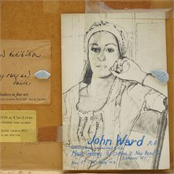 John Stanton Ward (British 1917-2001): Still Life of 'Dog Row and Daisies', oil on board signed and dated '77, exhibition label verso, together with a letter from John Ward 25cm x 30cm