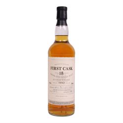 Ben Nevis 18 year old Highland single malt scotch whisky, 700ml 46% vol, First Cask; distilled 20th December 1990, from cask number 1503, bottle number 341, with certificate