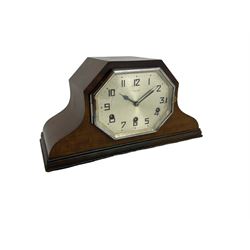 1930’s Westminster chiming mantle clock in a mahogany case