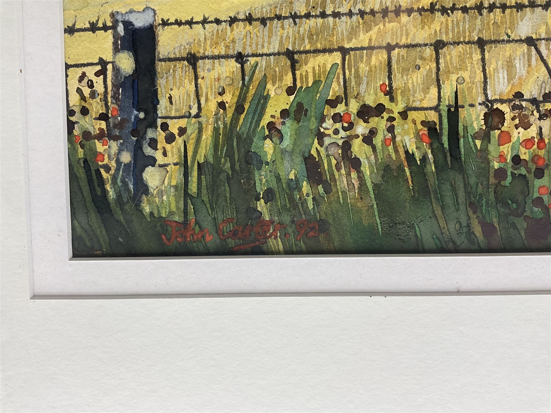 John Carter (Northern British 1931-2007): 'Church House Farm', watercolour, signed titled and dated '92 verso 47cm x 63cm 