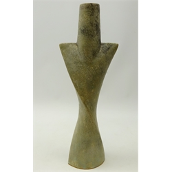  Chris Carter, (British 1945-) 'Cycladic' twisted form vase, H48cm   