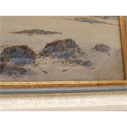 Lester Sutcliffe (British 1848-1943): 'Conwy Estuary Deganwy Sands', watercolour signed, titled in a later hand verso 39cm x 68cm