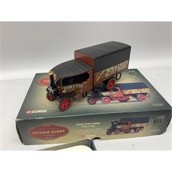 Four boxed Corgi ‘Vintage Glory of Steam’ die-cast models, comprising Fowler B6 Road Locomotive, Foden Steam Wagon, Sentinel Platform Wagon and Foden Dropside Wagon