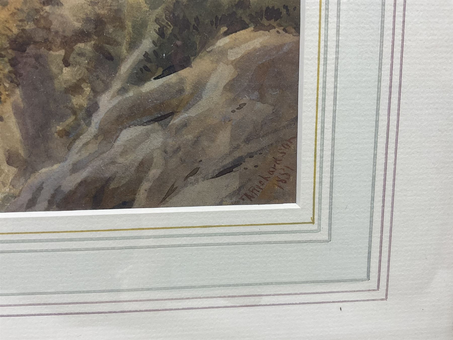 Thomas Miles Richardson Jnr. (British 1813-1890): 'Looking up Glen Strae - Loch Awe', watercolour signed and dated 1881, original title label verso 33cm x 64cm 
Provenance: private collection, purchased Christie's London 3rd September 2013 Lot 435 