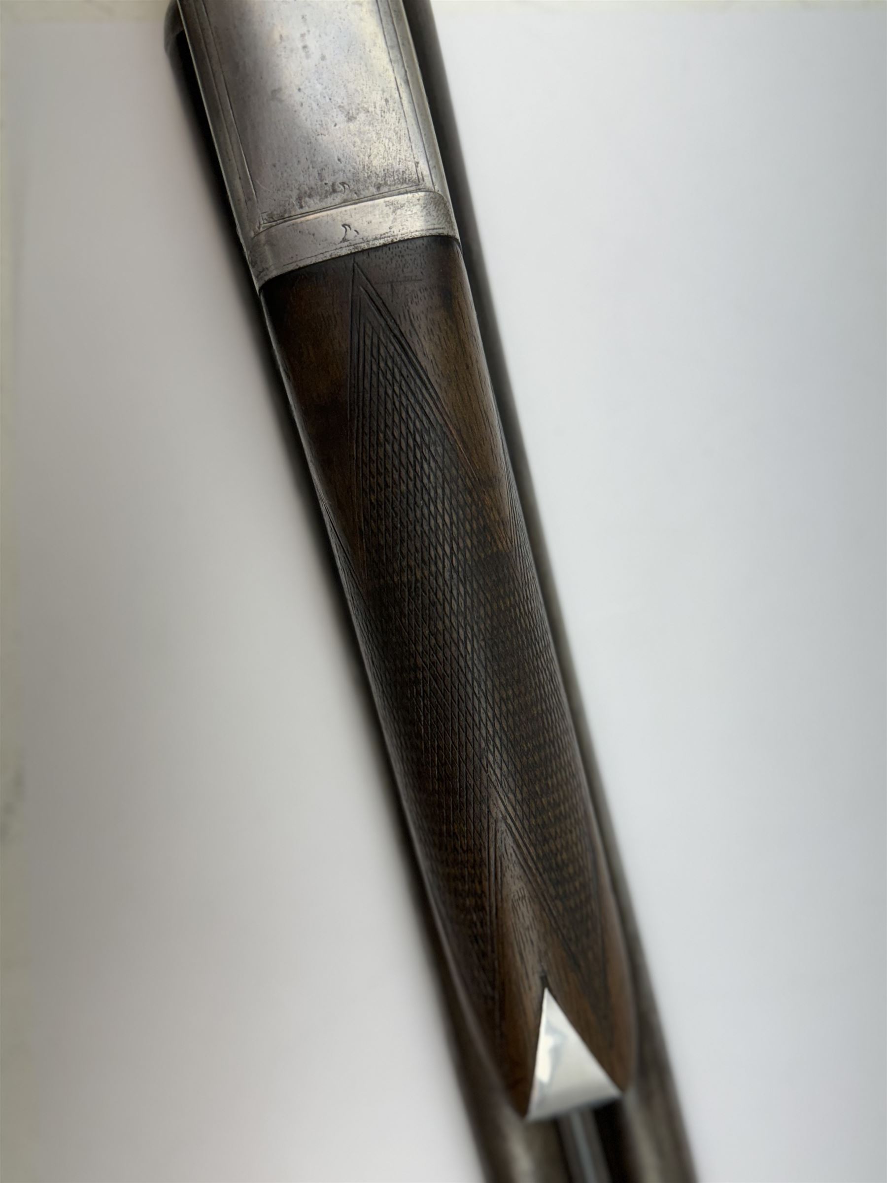 SHOTGUN CERTIFICATE REQUIRED - English 12-bore double trigger side by side double barrel shotgun serial no. 147696 