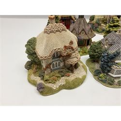 Ten Lilliput Lane models, to include Firemans Watch, The Rest House and Green Gables, Titmouse Cottage etc, all with deeds and original boxes (10)
