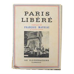 French Liberation of Paris collection of Six period books: Paris Sous la Botte, Paris Libere, La Liberation de Paris, Un An, En Avril 1944 and Barricades
