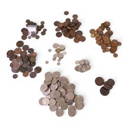 Great British and World coins, including approximately 100 grams of pre-1947 silver, three...