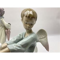 Lladro Season Angels set, comprising Spring Angel no 6146, Fall Angel no 6147, Summer Angel no 6148 and Winter Angel no 6149, all with original boxes, largest example 29cm