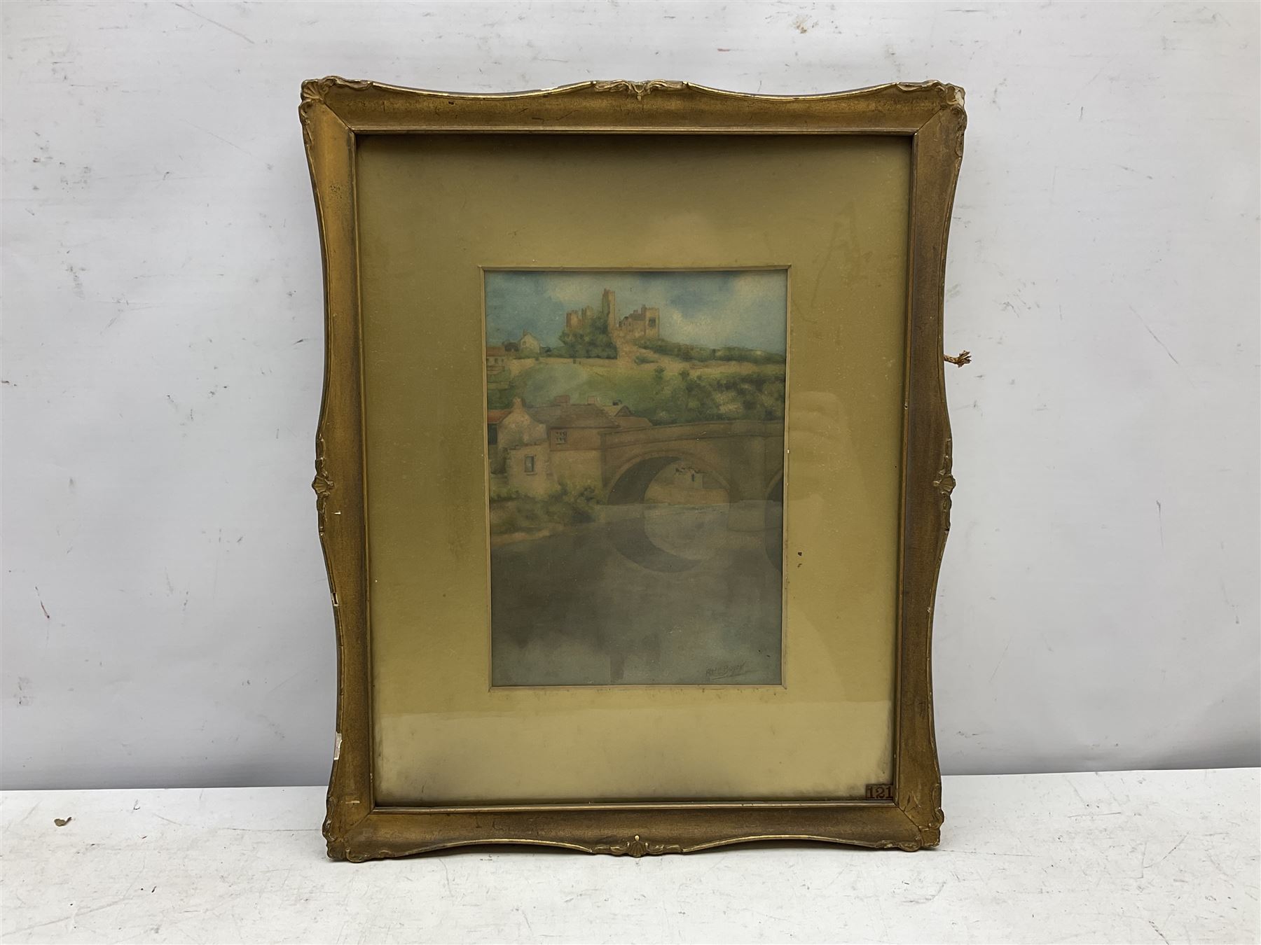 Albert Ernest Boyce (British 1886-1956): View of Durham, watercolour signed 24cm x 16cm