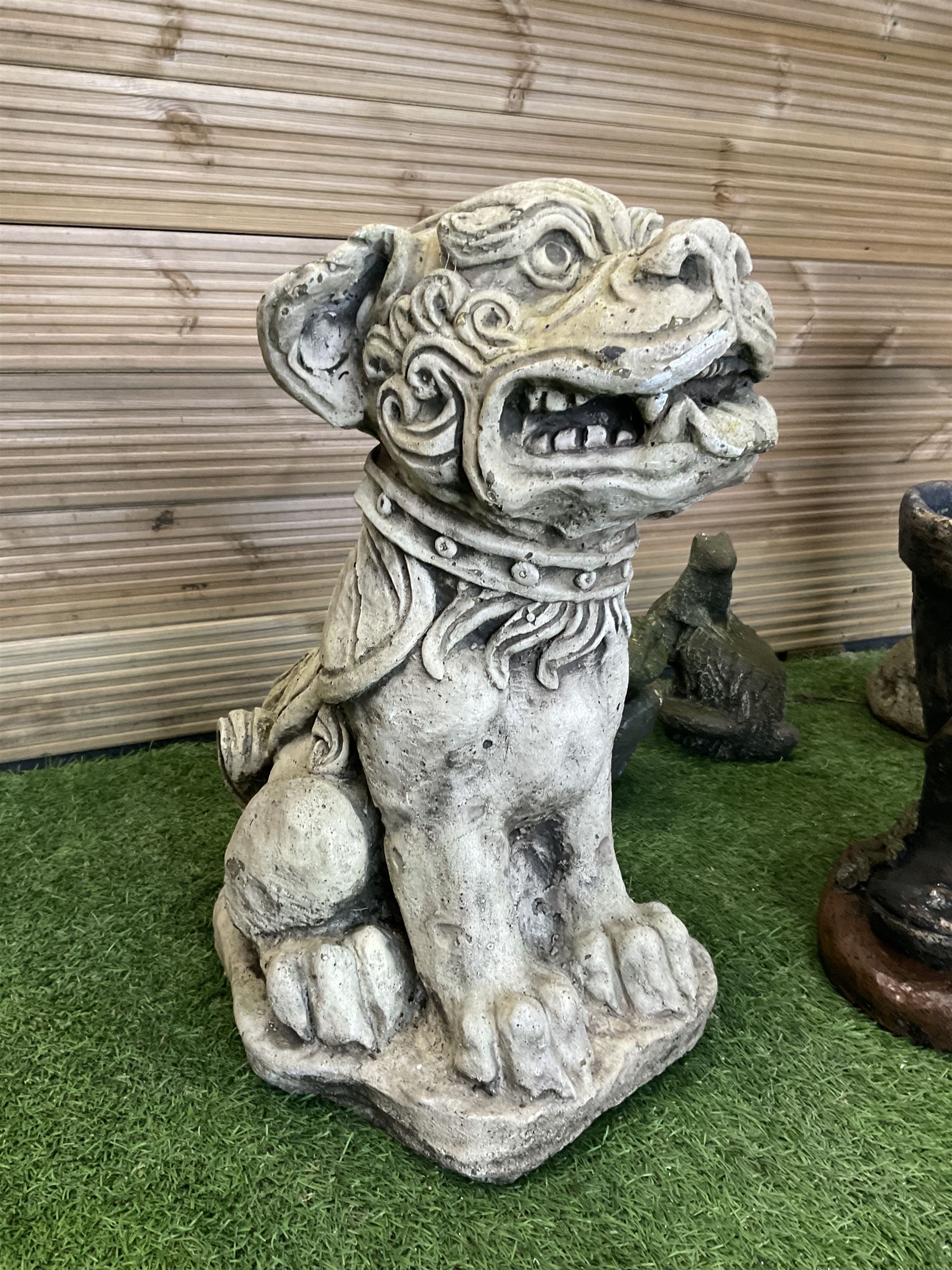 Large quantity of cast stone garden ornaments  - THIS LOT IS TO BE COLLECTED BY APPOINTMENT FROM DUGGLEBY STORAGE, GREAT HILL, EASTFIELD, SCARBOROUGH, YO11 3TX
