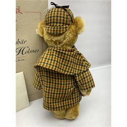 Modern Steiff limited edition teddy bear - Sherlock Holmes No.1242/1500 H35cm; in original box with paperwork