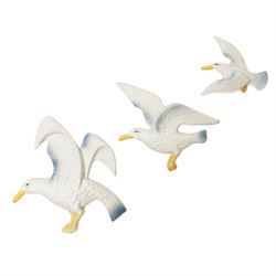 Sylvac - set of three graduated flying seagulls, printed and impressed marks verso, larges...