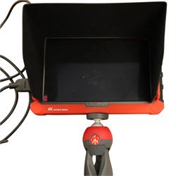 Parrot drone, with spare batteries; Lilliput field monitor with batteries (2)