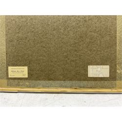 Patricia 'Tish' Moss (British 20th century): 'Giant Pansies', watercolour signed 43cm x 35cm