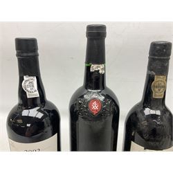 Mixed port, comprising Warre's 1977, vintage port, Quinta do Estanho, 1997, vintage port, Croft Quinta da Roeda, 2002, vintage port, Taylors, 1994, port and Taylors 2015, port, various contents and proof (5)