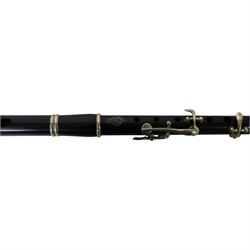 Viscount polymer flute, stamped Viscount All Arms to body, with silvered keys