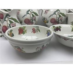 Three Portmeirion soup tureens with covers and ladles, together with vases, large bowls and other Portmeirion items