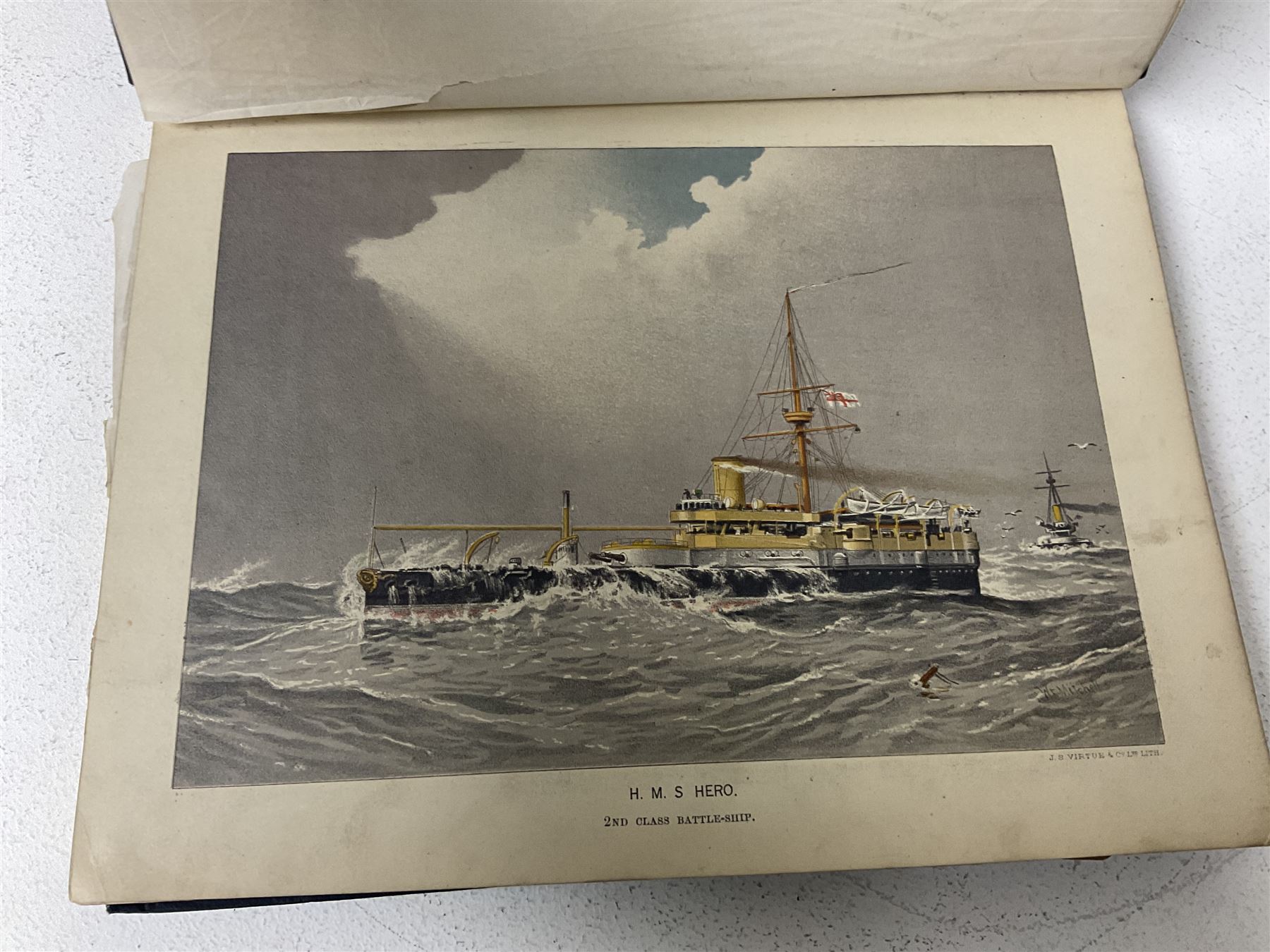 Charles Rathbone Low: Her Majesty's Navy, including its Deeds and Battles', five vols of six., pub J.S. Virtue & Co., London, 1890 (5)
