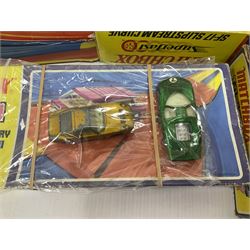 Matchbox Superfast Race Set with boxed Slipstream Curves and Superboosters; and quantity of playworn and unboxed die-cast models