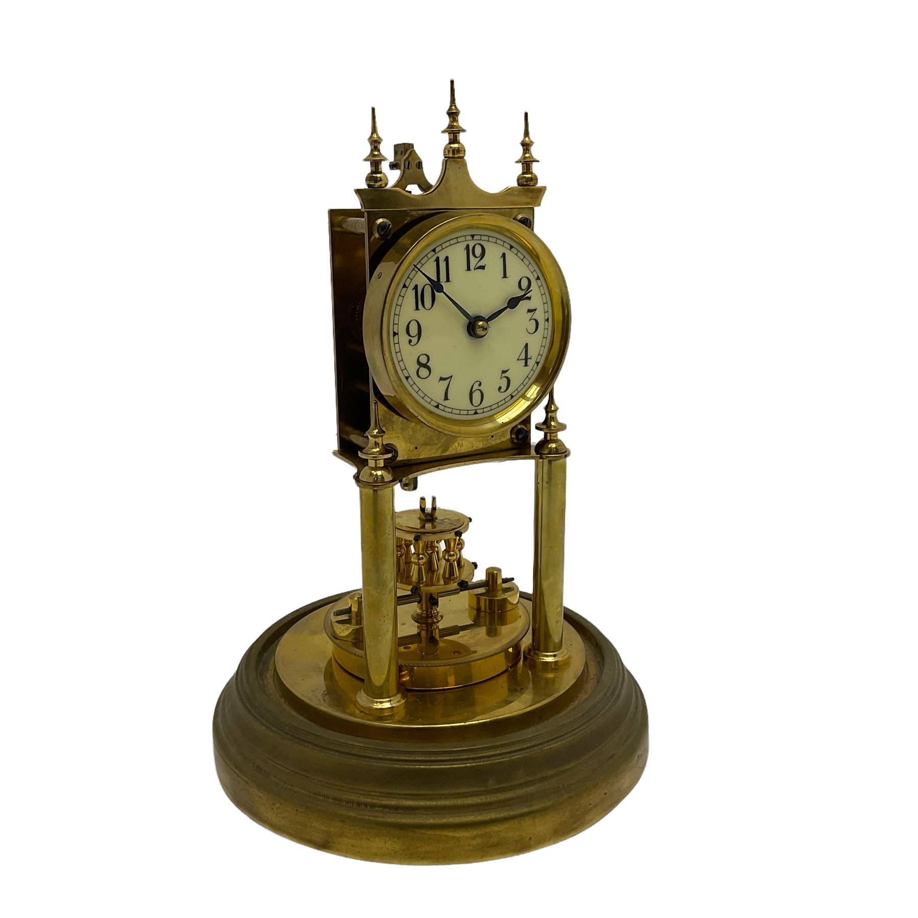 Gustav Becker 400day torsion clock, serial No 2056379, with an