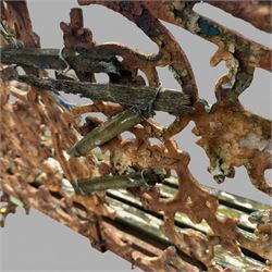 Coalbrookdale design cast iron garden bench