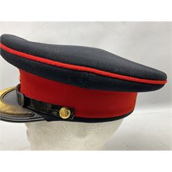 York and Lancaster Regimental mess uniform of jacket and trousers; together with Royal Artillery peaked cap