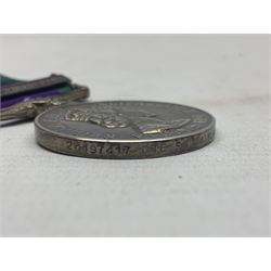 Elizabeth II General Service Medal with Northern Ireland clasp awarded to 24197417 Pte. S.P. Moylan R. Anglian; with ribbon