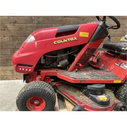 Countax K18 Twin ride on lawnmower 42” cut, with trailer and attachment 