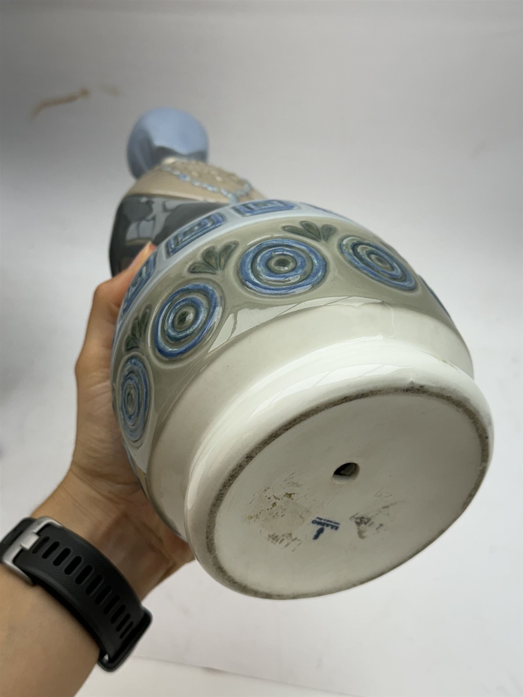 Blue & White Porcelain Vase - Figures in Tradtional Dress