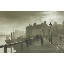 After Frank Meadow Sutcliffe (British 1853-1941): 'Pier Road Whitby' 'Limpets' & 'Dock End Whitby', three b & w prints 48cm x 64cm diminishing (3)