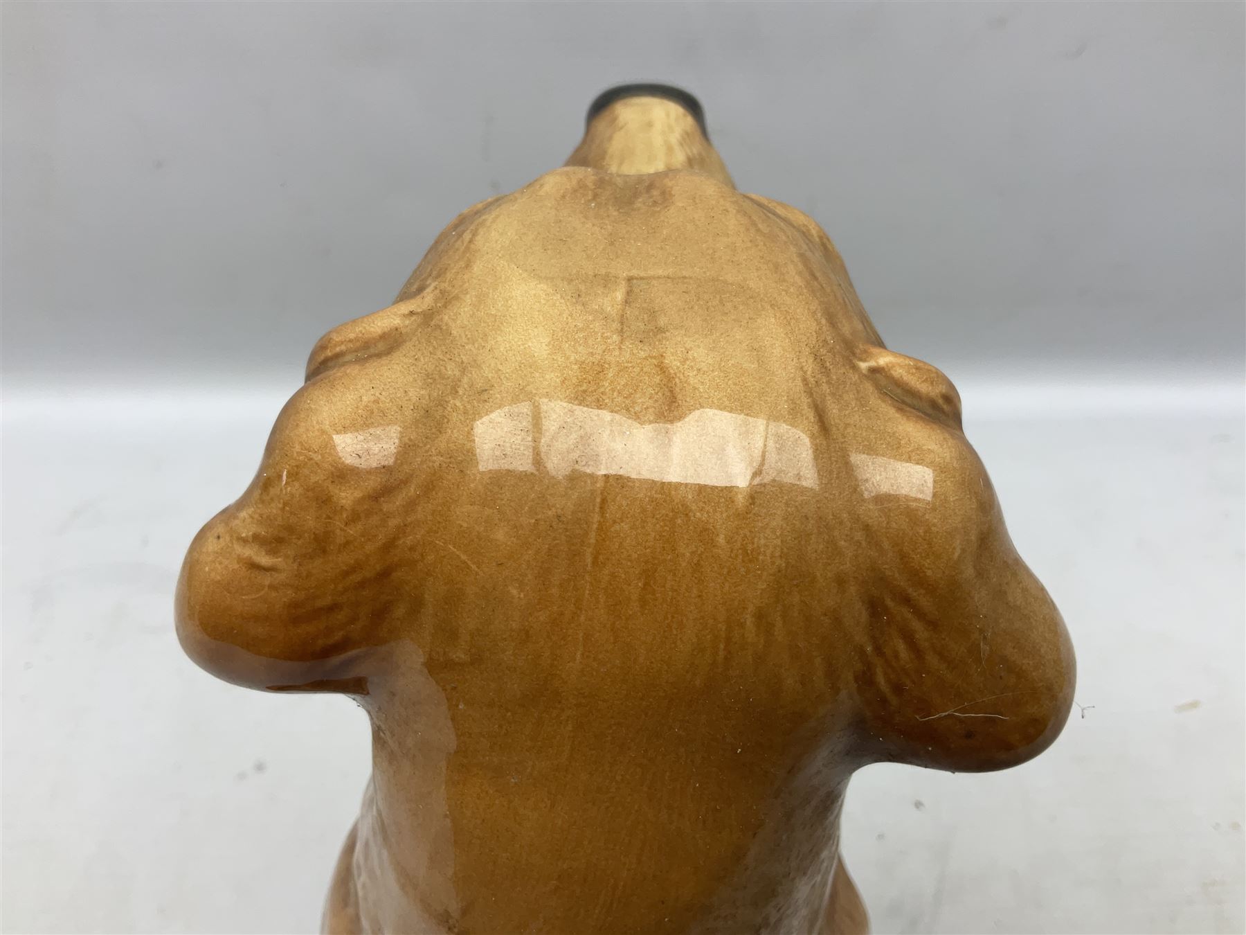 Large Beswick fire side figure of a yellow labrador, modelled seated, no. 2314, with impressed marks beneath, H34cm