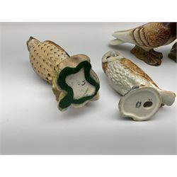 Collection of Beswick figures, to include wren model no 993, Greenfinch model no 2105, Robin model no 980, whitethroat model no 2106, stonechat model no 2274, chaffinch no 991, magpie model no 2305, etc.