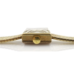  Omega ladies 9ct gold manual wind bracelet wristwatch, London 1964  