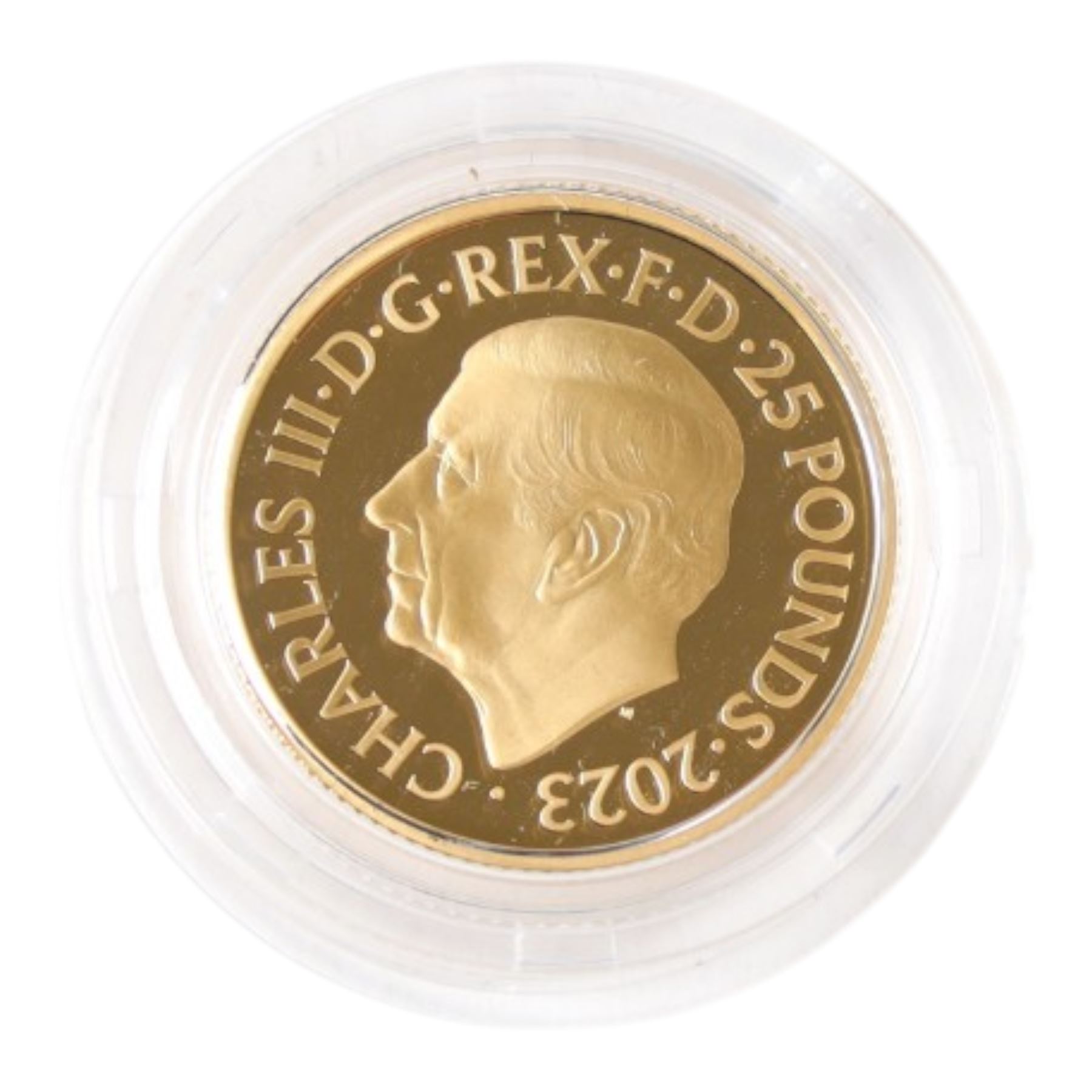 The Royal Mint United Kingdom 2023 'Star Wars Luke Skywalker and Princess Leia' quarter ounce fine gold proof twenty five pound coin, cased and boxed with certificate