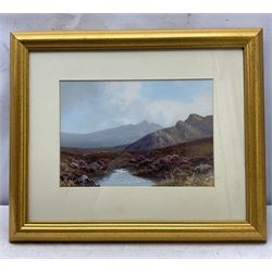 Reginald Daniel Sherrin (British 1891-1971): Dartmoor, gouache signed 25cm x 35cm