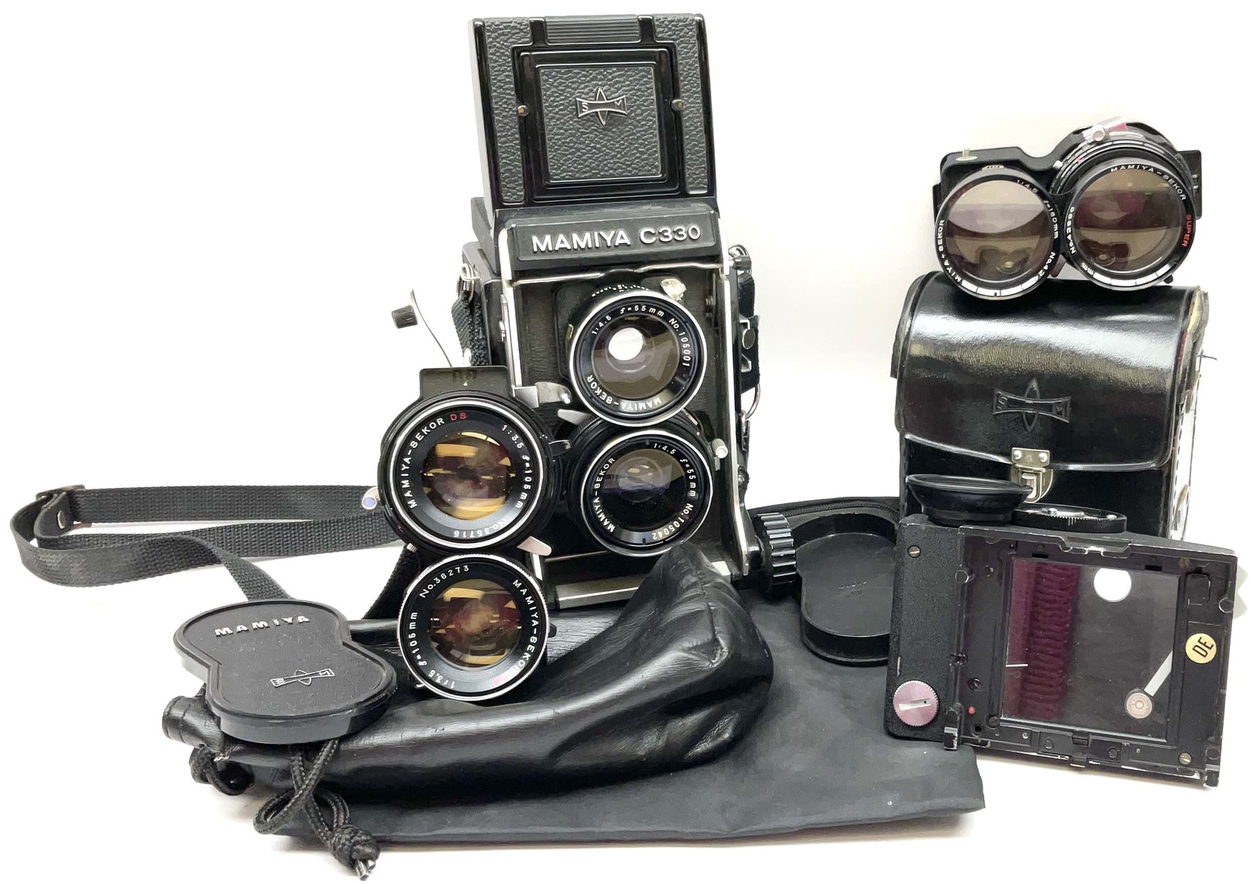 Mamiya C330 camera with Mamiya-Sekor '1:4.5 f=55mm' lens, Mamiya